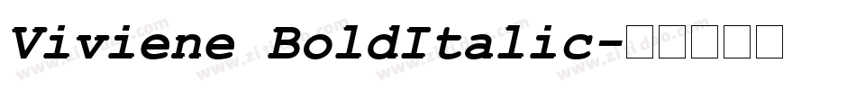 Viviene BoldItalic字体转换